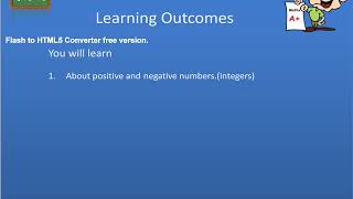 CBSE Standard 6 chapter 6  INTEGERS part 1  Learning Outcome
