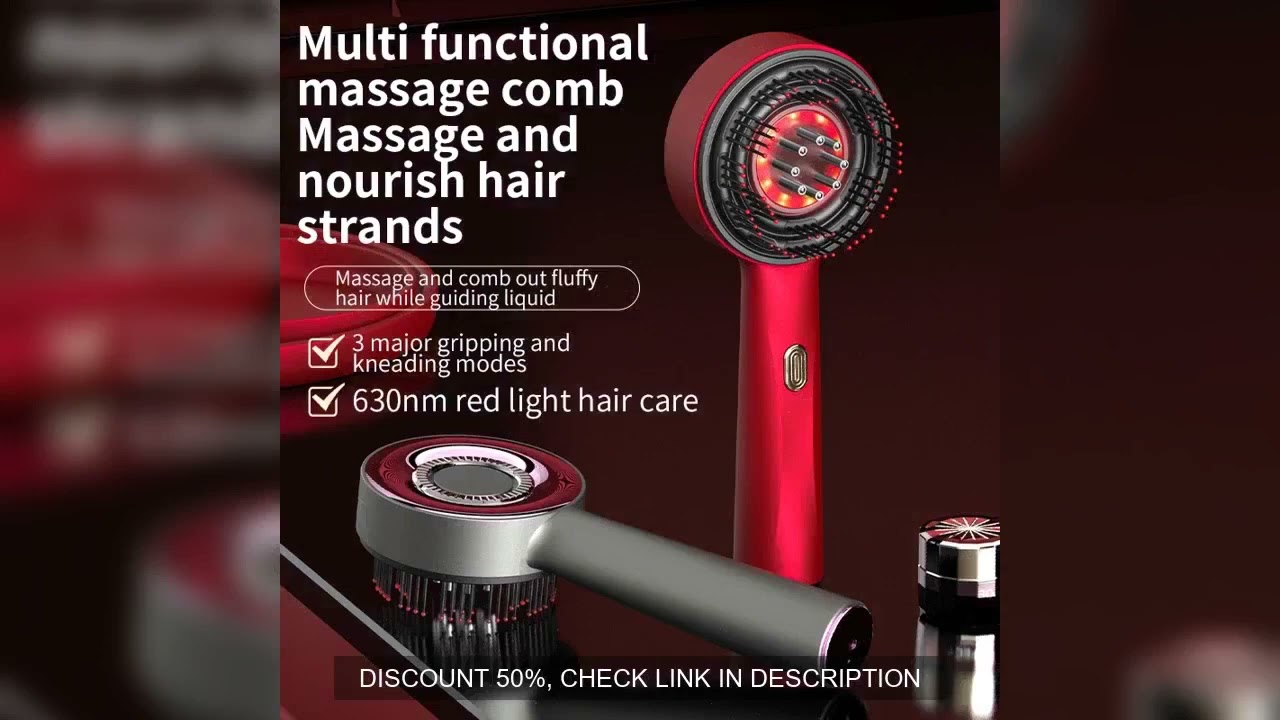 Electric Vibration Massage Comb Portable Hair Follicle Comb Scalp Oil Liquid Applicator Head Massage