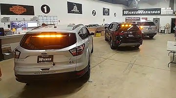 LED Strobe Lights for SUVs - 3 Different Rear Light Bar Mounts