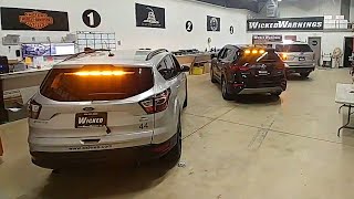 LED Strobe Lights for SUVs - 3 Different Rear Light Bar Mounts