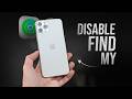 How to Disable Find My App on iPhone (tutorial)