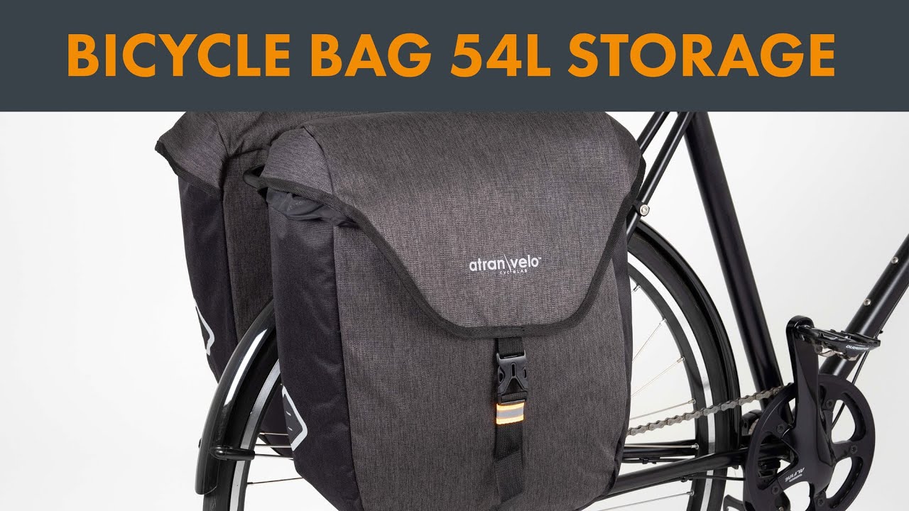 ZAP SIDE PANNIERS Black | Bike Panniers with room to hold it all