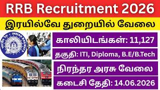 RRB Recruitment 2026 11 127 Vacancies Assistant Loco Pilot ALP Posts Central Govt Job