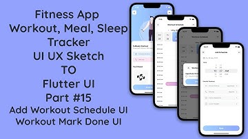 #15 Fitness Workout App UI in Flutter | Add Workout Schedule & Mark Done | UI/UX Design