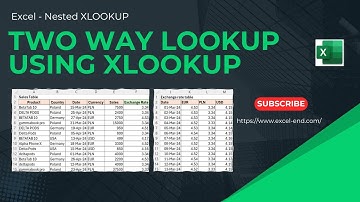 Two-Way Lookup using XLOOKUP Function