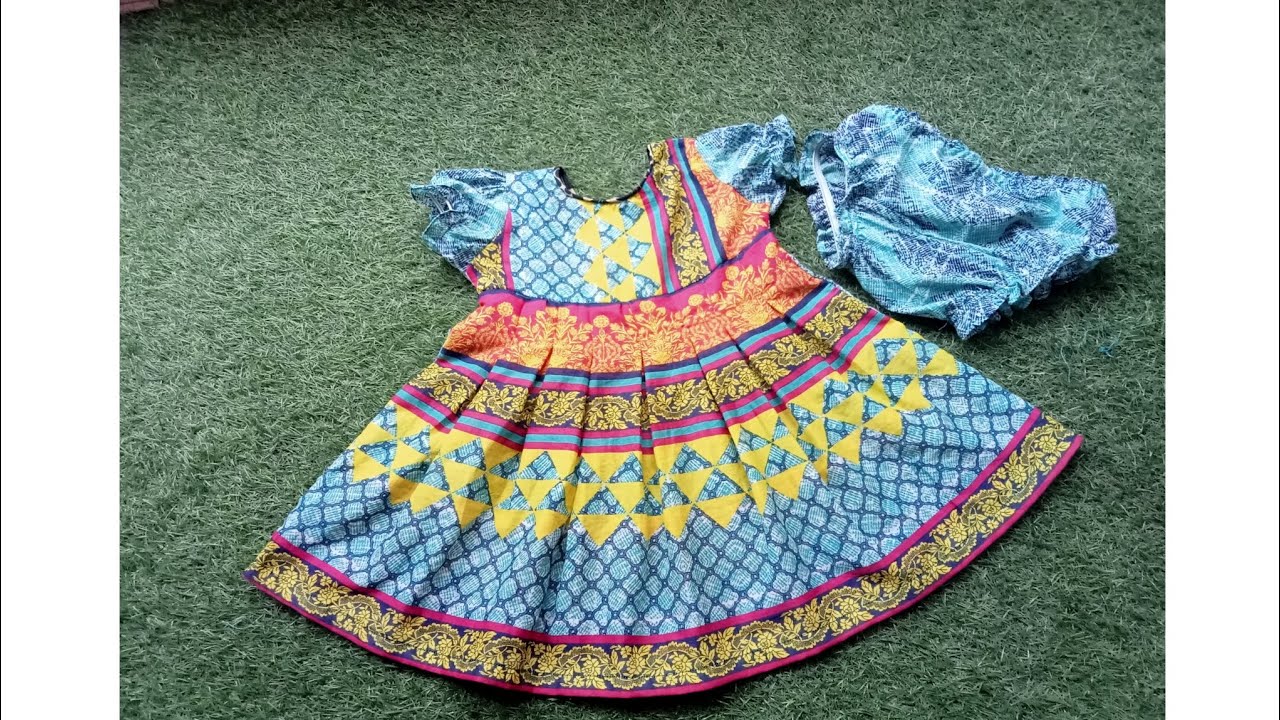 1 year old baby girl summer frock design| edenrobe cut piece| cutting ...