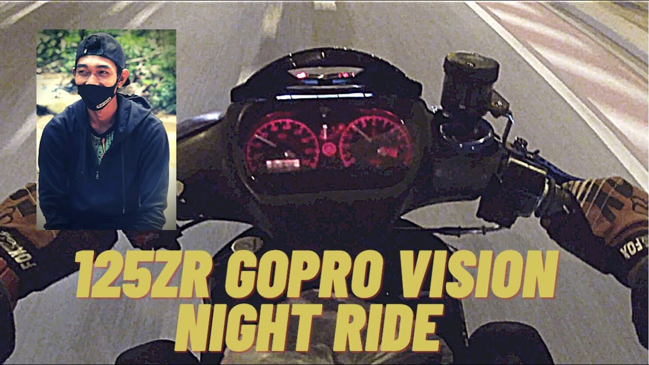 Yamaha 125zr highway night ride video santai balik keje - YouTube