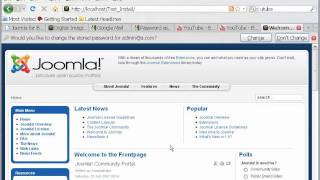 Stage 1 installing wamp and joomla