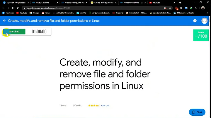 Create, modify, and remove file and folder permissions in Linux II Week 2 II Coursera
