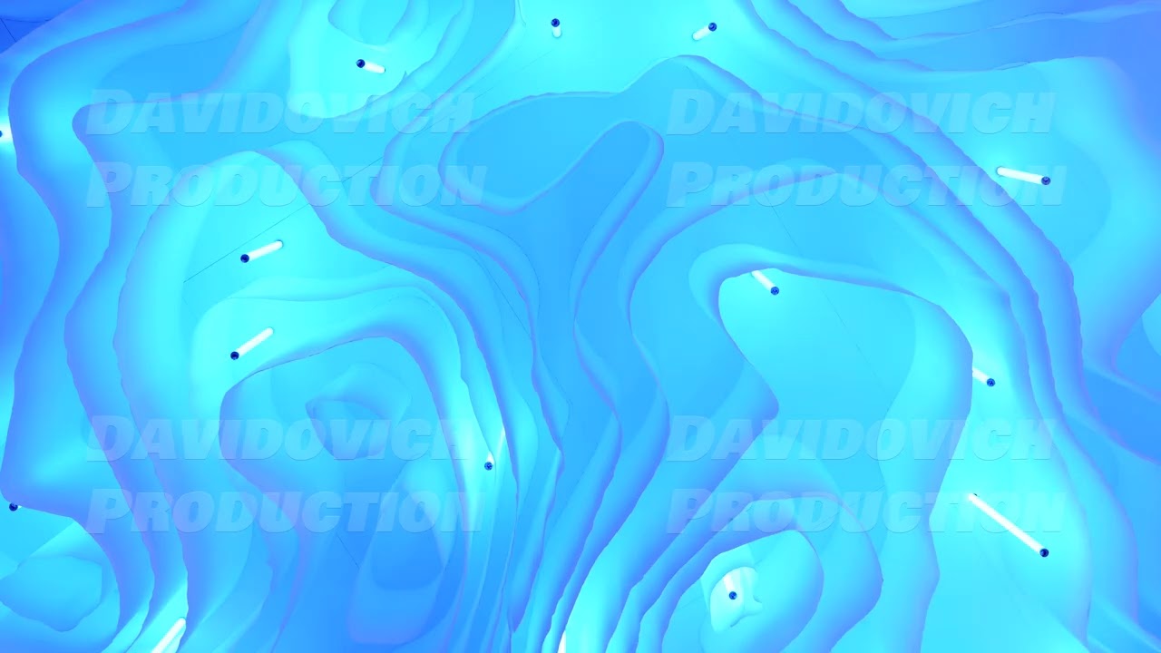 Futuristic fluid light art installation creating abstract organic waves