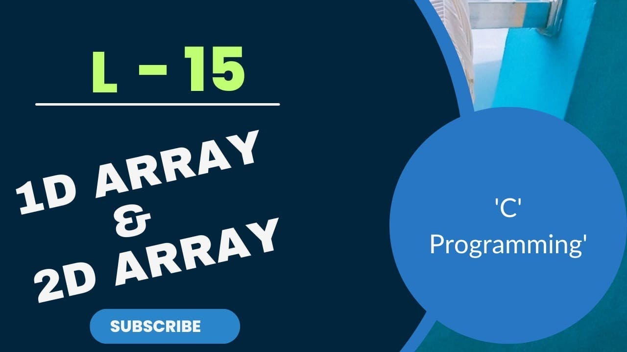 🛑1D and 2D Array in C programming 🛑 - YouTube