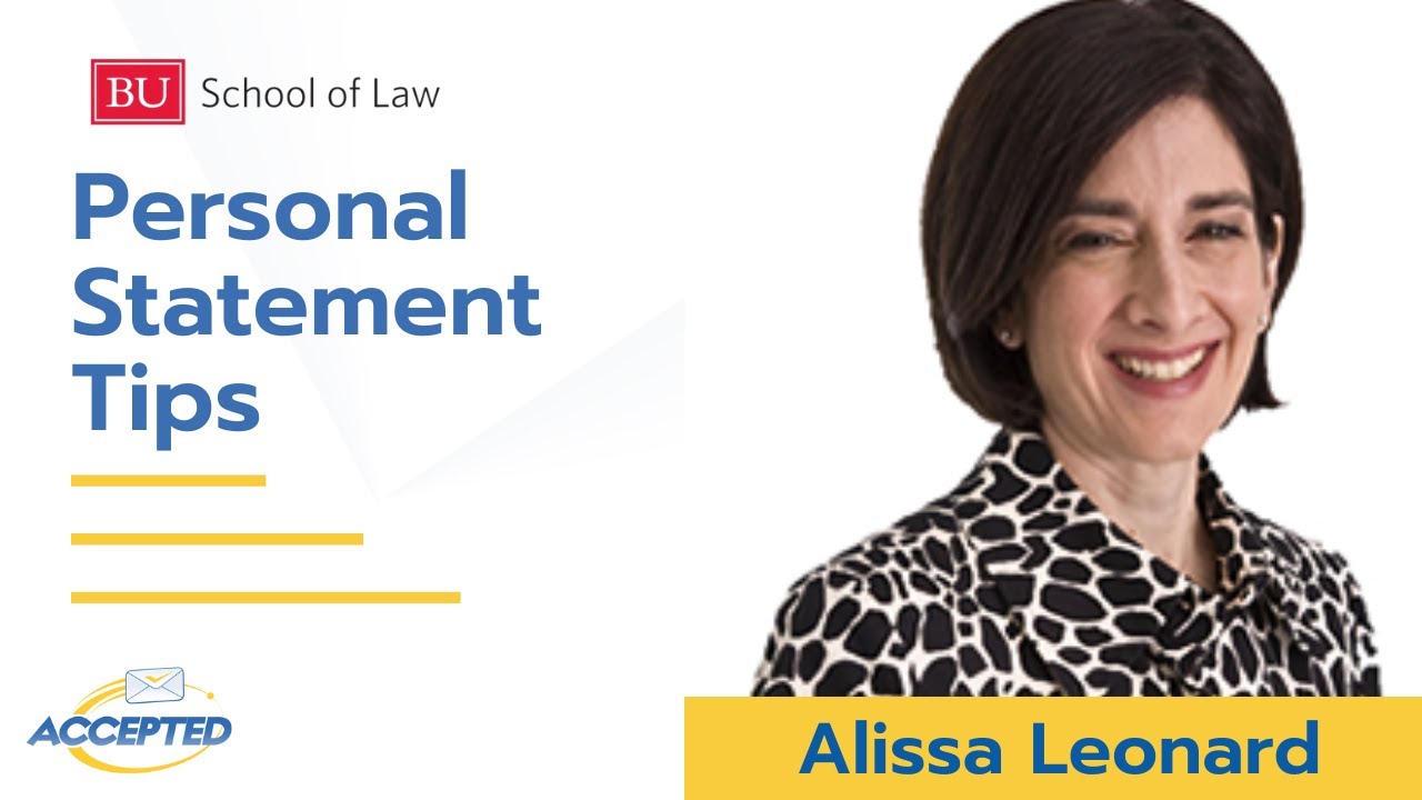 Tips for Writing A Personal Statement for BU Law