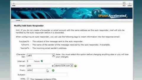 ▶ How to setup an auto responder in cPanel   cPanel Video Tutorials   Part4hw