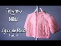 Cmo tejer ajuar de beb parte 1  how to knit baby trousseau part 1