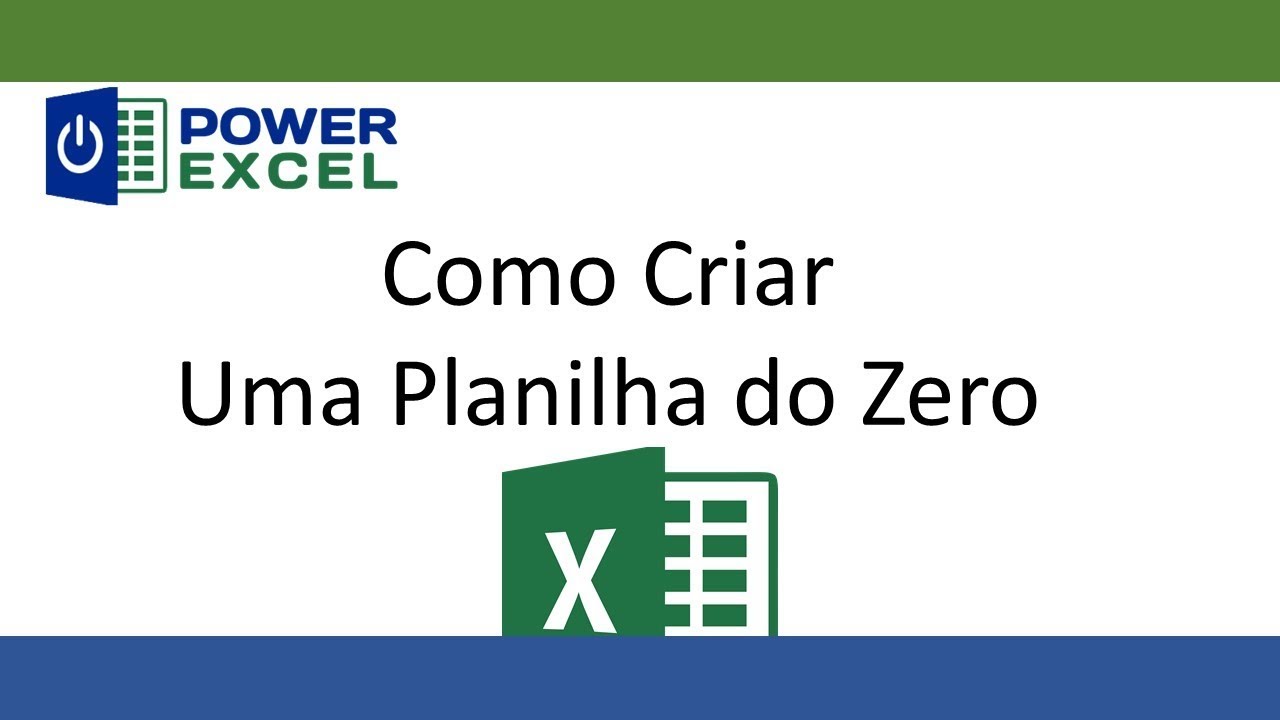 Como Criar uma Planilha do Zero - YouTube