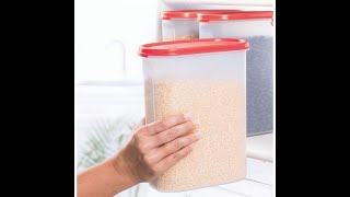 Tupperware Oval Transparent Dry Storage Plastic Smart Saver Containers 2.3L 1pc