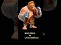 Giant Giant vs Level1 Defense #coc #clashofclans #trending #shorts #defense #giant #epic #troops