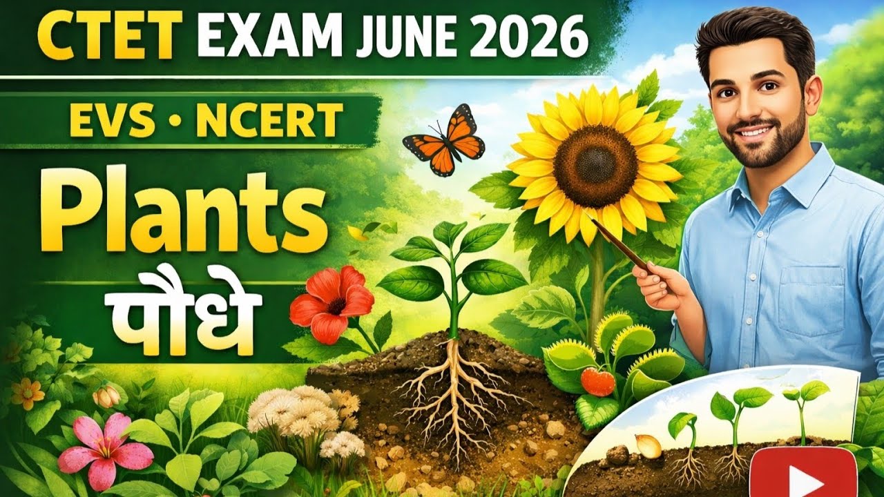 CTET June  2026:EVS NCERT. पौधों की विशेषताएँ और महत्व