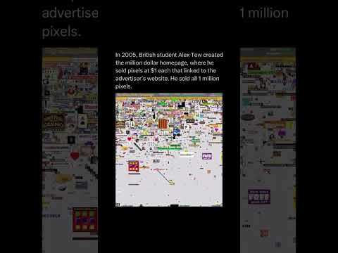 He Sold 1 MILLION Pixels for $1 Each… And Made Internet History