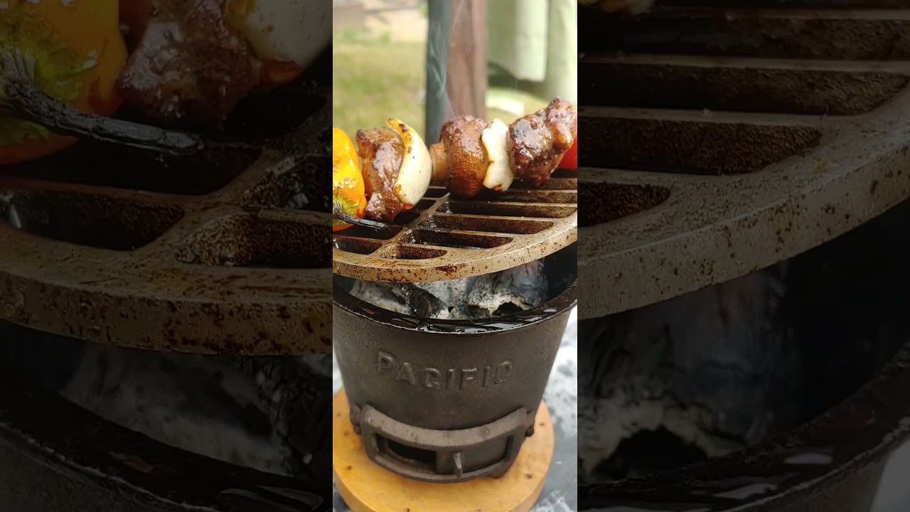 1960s mini charcoal hibachi grill from Japan