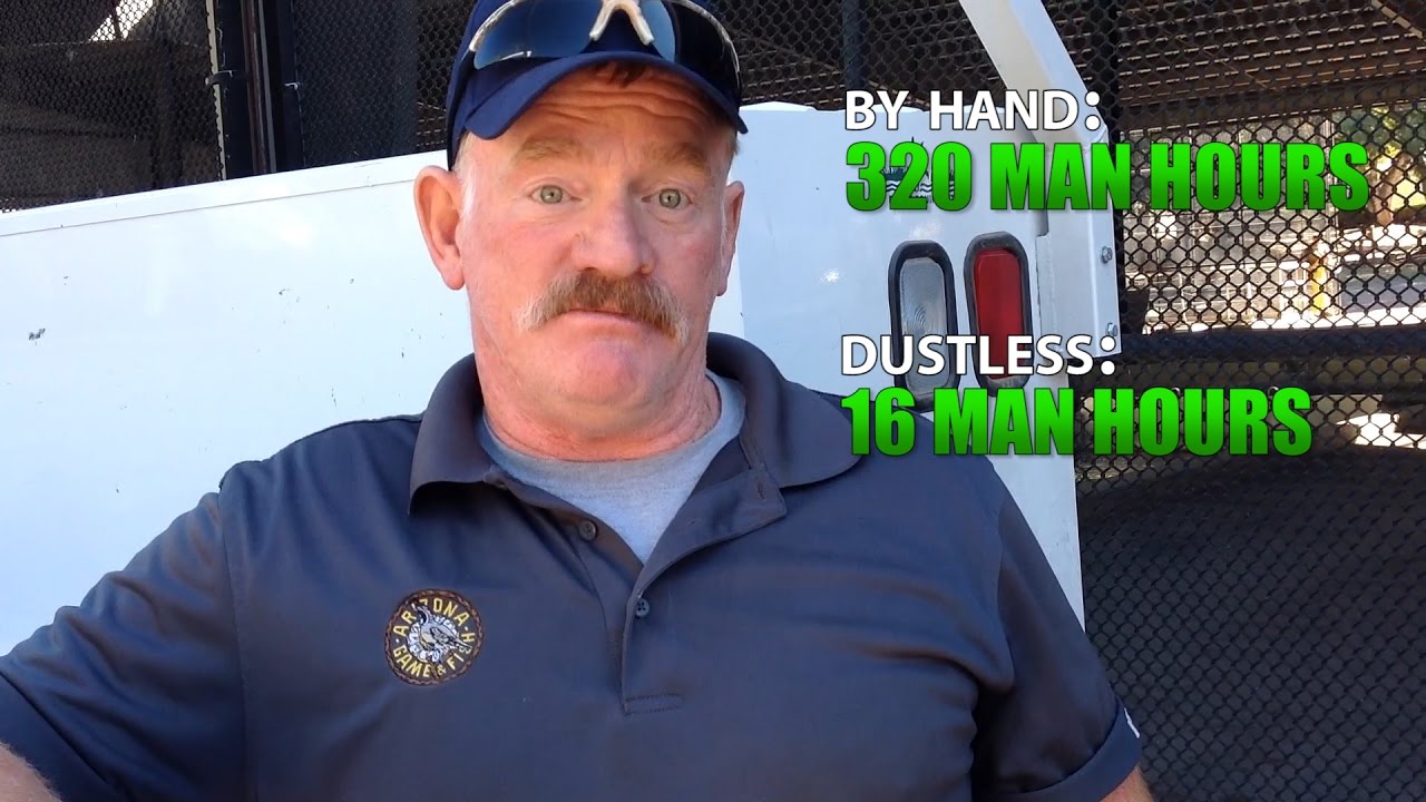 HOW THE DUSTLESS BLASTER DOES WORK 20 TIMES FASTER THAN BY HAND