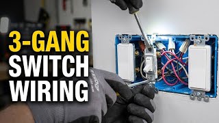⚡ Correct & Proven 3-Gang Switch Installation || Trending method 