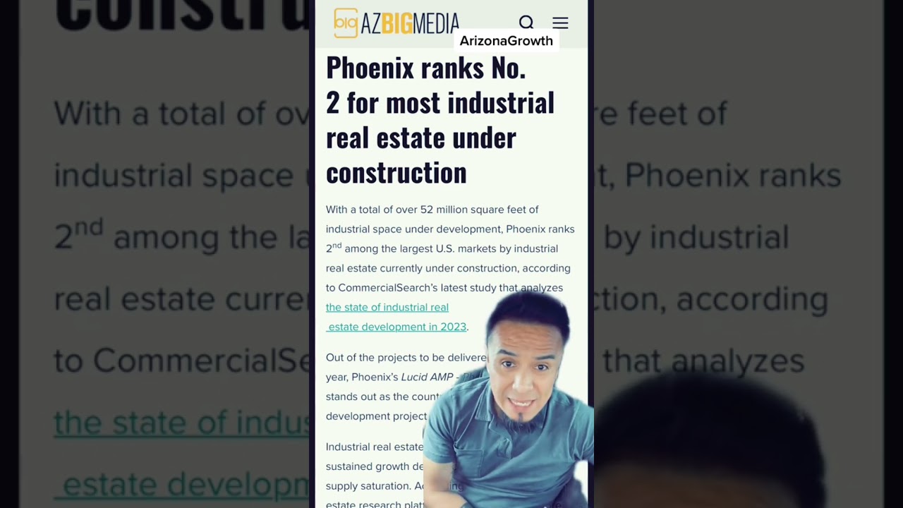 Arizona en segundo lugar en desarrollo de construcción industrial !