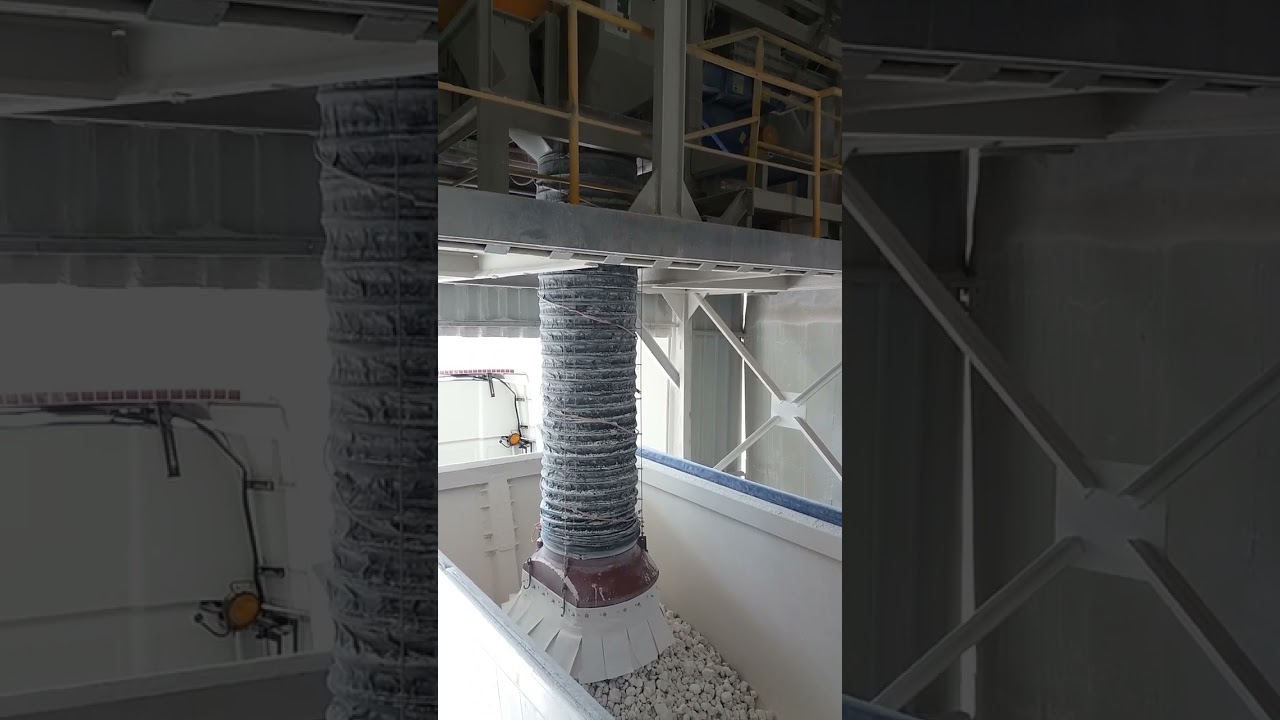 Truck Telescopic Chute for Loading of Limestone