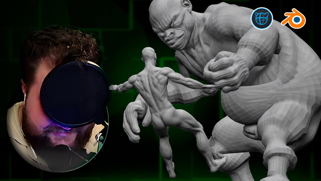 Йеть. Анимация в Cascadeur и Blender #6