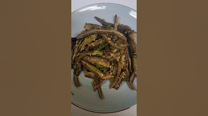 말린가지나물 맛있게볶아요
