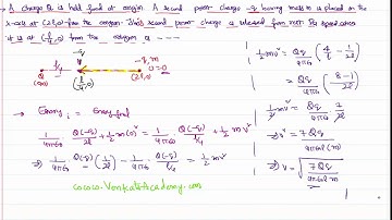 Velocity of charged particle when moving towards the other for IIT-JEE and NEET Physics