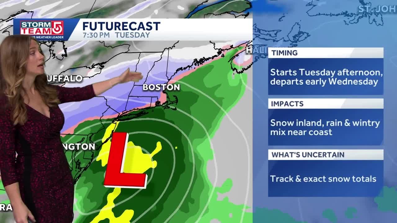 Video- Rain Arrives Sunday, Then Wintry Mix Tuesday - YouTube