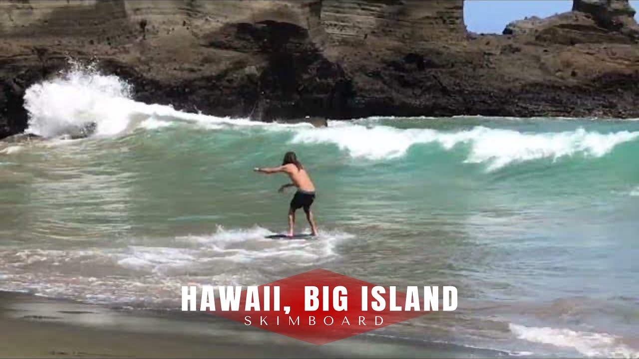Skimboarding in Hawaii Big Island YouTube