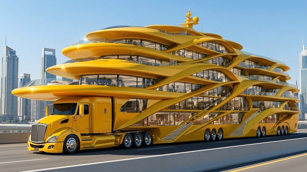 Самый большой в мире автодом! 8-этажный гигант Kenworth 2026 года меняет всё — полный обзор стоим...