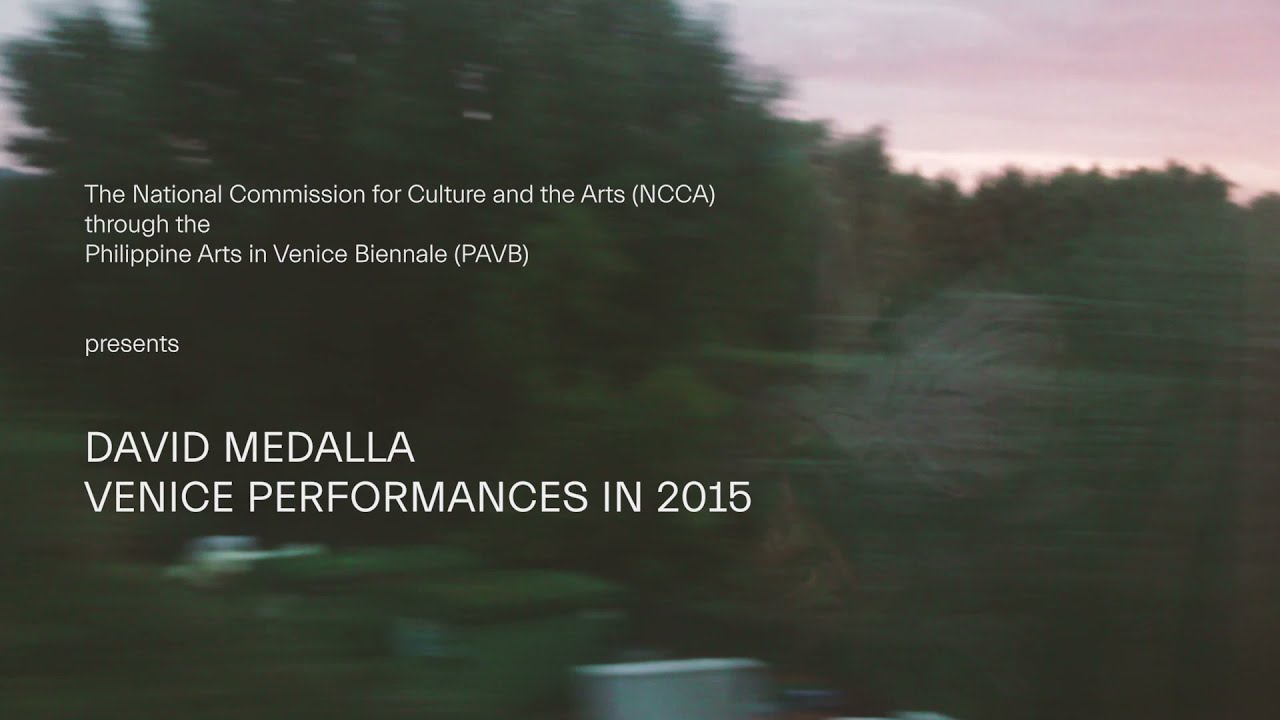 NCCA | DAVID MEDALLA IN VENICE (CTA)