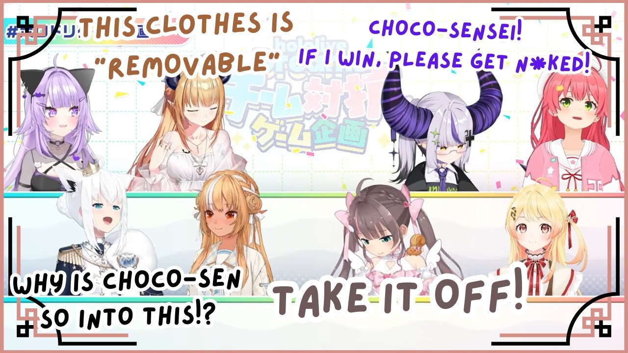 Fubuki PANICS As These KUSOGAKIS Try To Make Choco-Sensei STRIP! 😭💀 | Hololive Clip