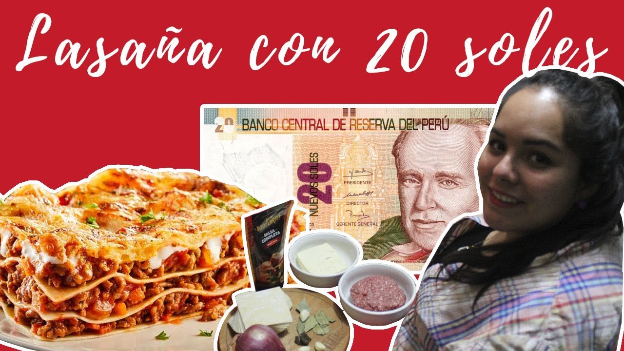 LASAÑA CON 20 SOLES, FÁCIL, RÁPIDO y BARATO ~ Javieratuna