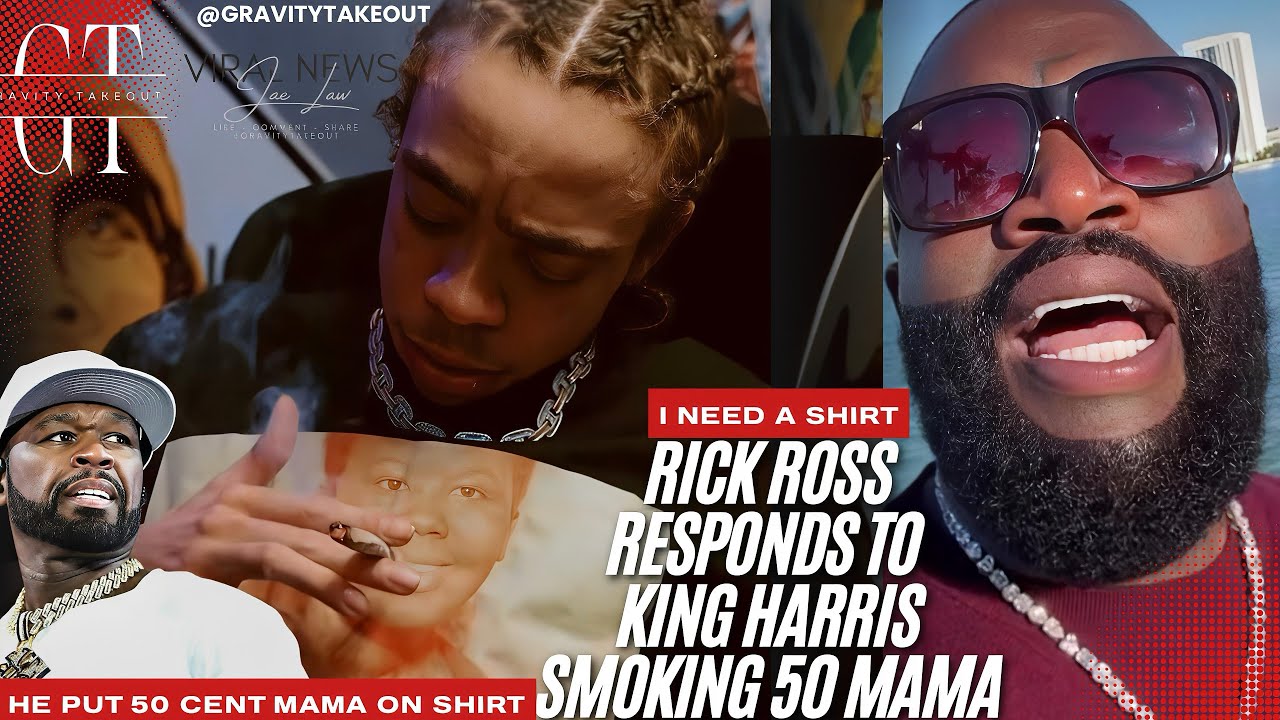 Gravity Takeout | Rick Ross RESPONDS To King Harris Viral Putting 50 Cent MAMA On Shirt 🤯