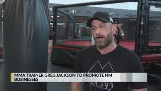 MMA trainer Greg Jackson helps promote New Mexico businesses