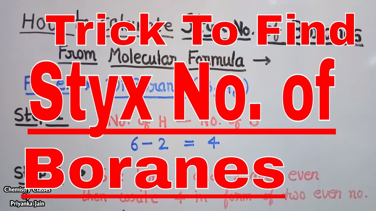 Steyx Formula Examples Shortcut to calculate Styx number of boranes from molecular formula ...