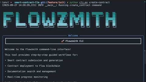 🧑🏽‍🔧 Flowzmith | AI-Powered Smart Contract Generation