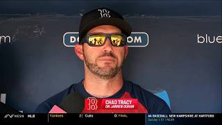 Chad Tracy defends Jarren Duran the day after he yelled at Willson Contreras for not tagging up