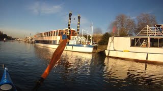 Kayaking the Thames - Walton Bridge to Ham
