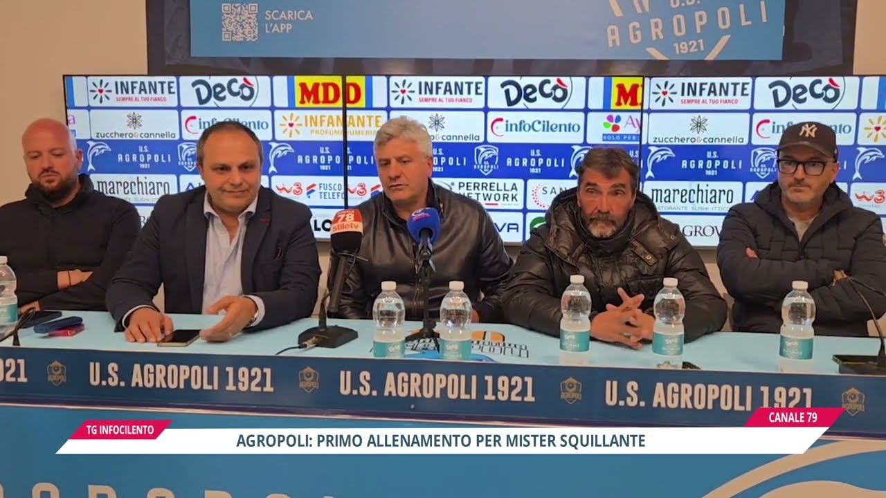 Agropoli: primo allenamento per mister Squillante