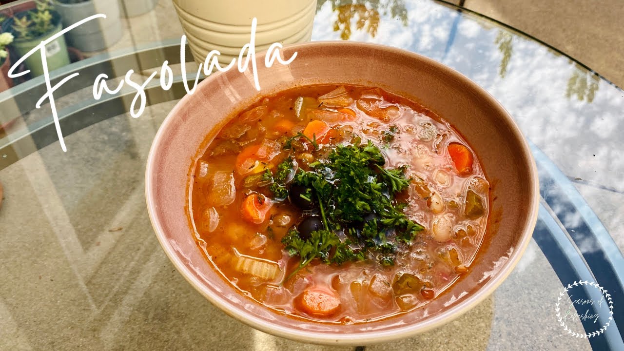 Heart healthy white bean and noodle soup