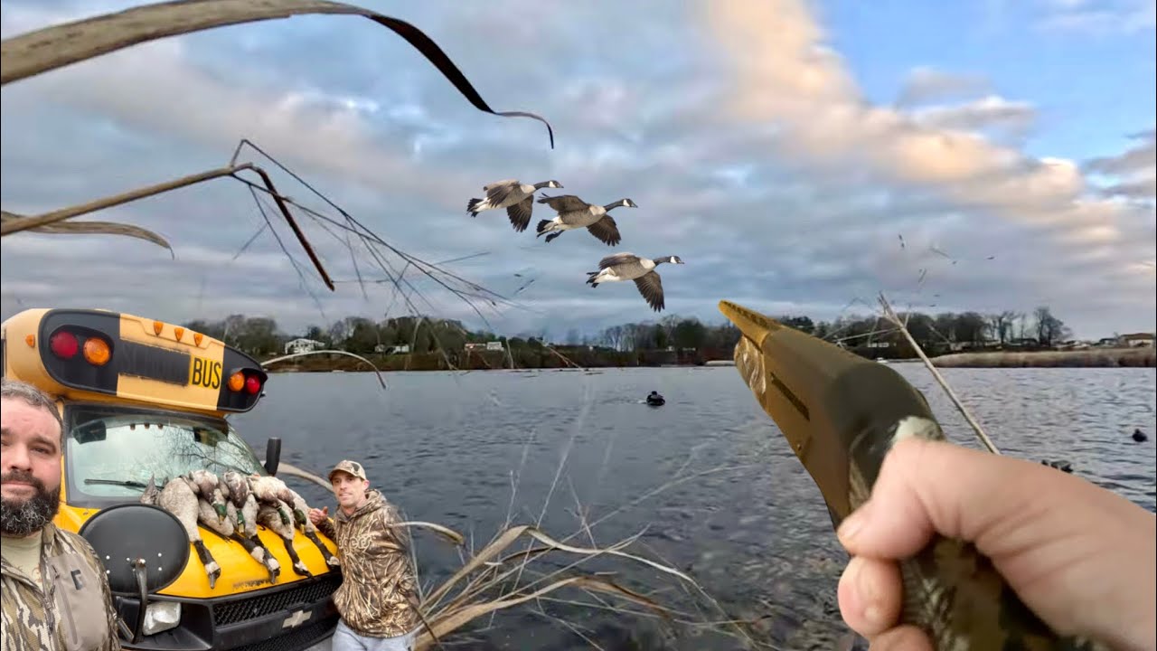 Goose and Duck Hunting OPENER Water A-FRAME | Duck BUS Camping for