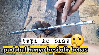 cata buat alat ikat kawat bendrat dari bahan besi ulir bekas