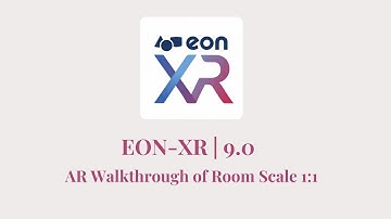 AR Walkthrough of Room Scale 1:1 in EON-XR 9.0 with Interaction