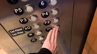 8230B: Riding the Modded Unknown Elevators at 200 W 2nd St Santa Ana, CA (Paper/cardboard interior)