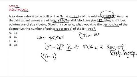 DBMS PYQ GATE CSE 2002